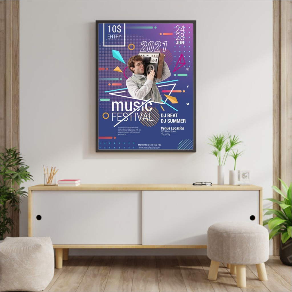 

Custom Print Poster Full Colour A1 HVS 100gr