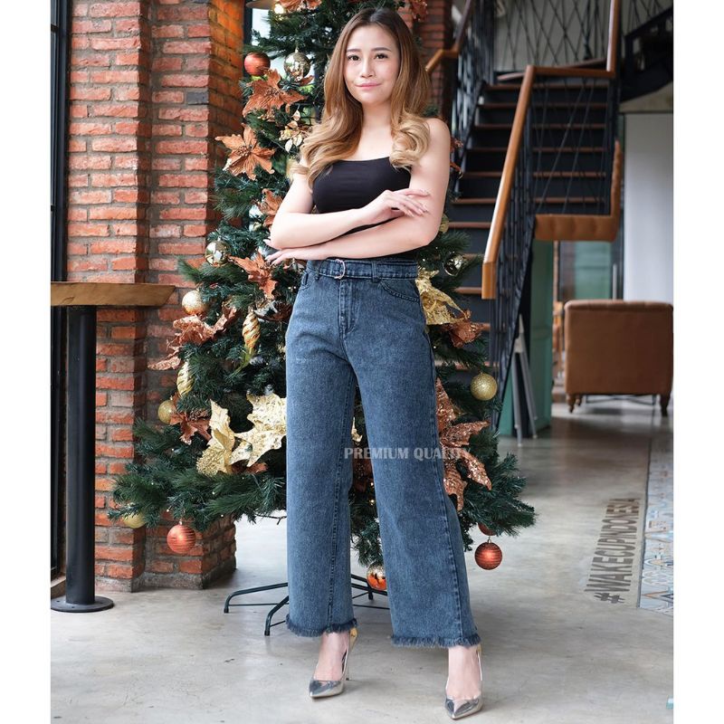 jeans kulot snow rawis // jeans kulot tebal//