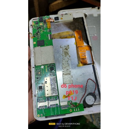 PCB BOARD MESIN ONLY SAJA TAB ADVAN T1J P619 kondisi matot bahan service