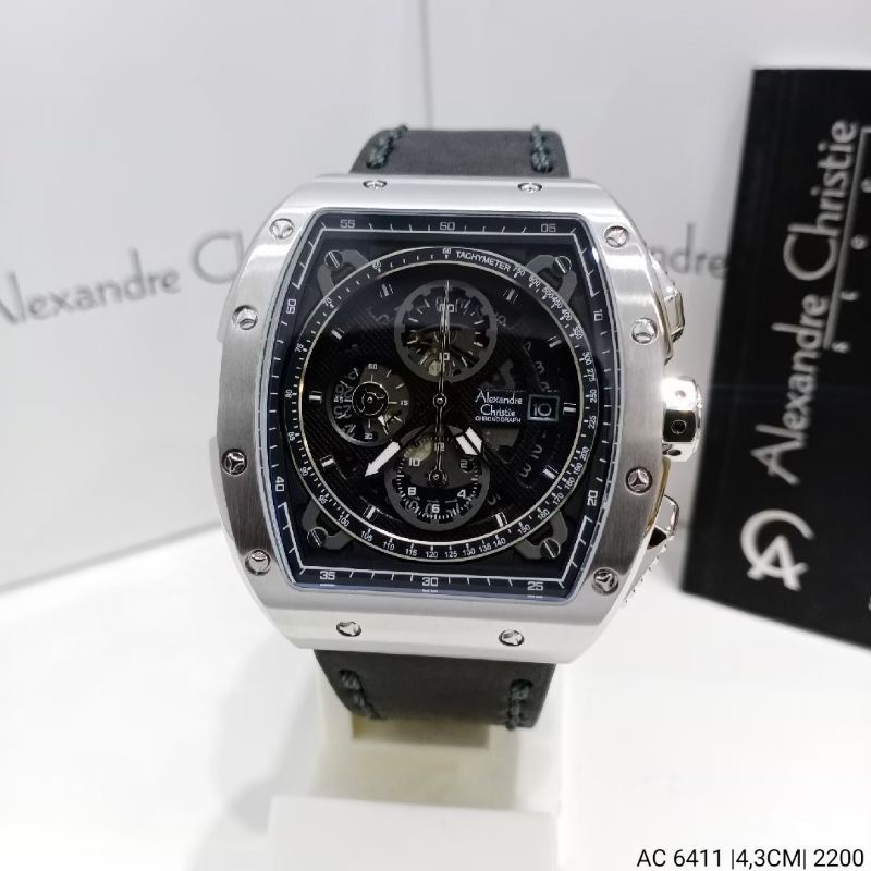 ALEXANDRE CHRISTIE  AC6411 SILVER ORIGINAL GARANSI RESMI 1 TAHUN