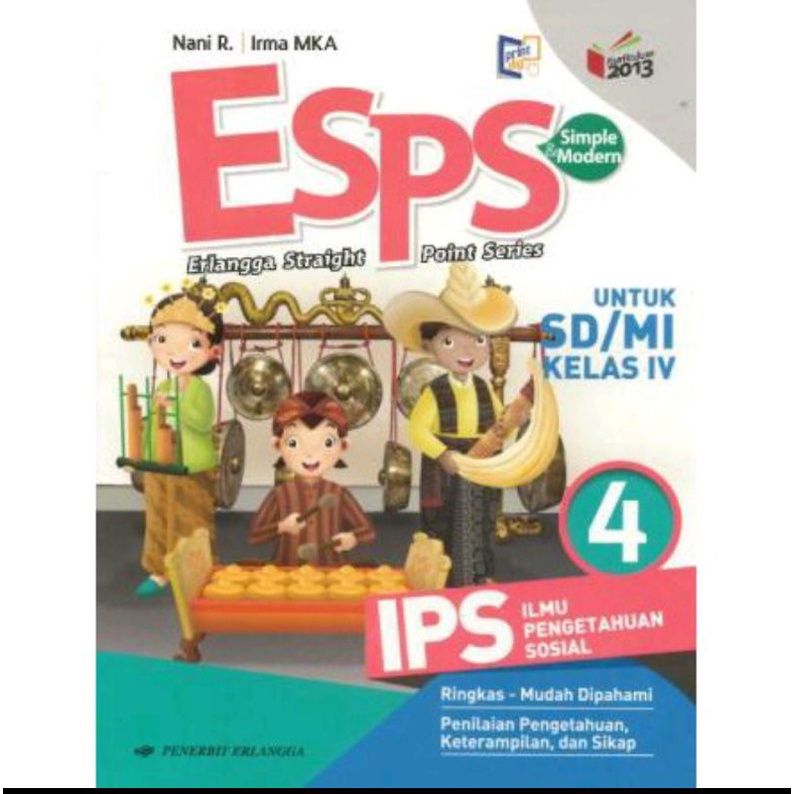 Erlangga - ESPS IPS Untuk Kelas 1,2,3,4,5,6 SD/MI Kurikulum 2013 Revisi-4