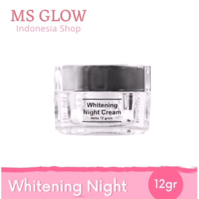 Cream malam MS GLOW ORIGINAL 10000000% / NIGHT CREAM MS GLOW (Promo Buy 1 Get 1 GIFT)