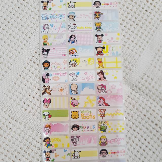 

STICKER NAMA WATERPROOF / STIKER LABEL NAMA M