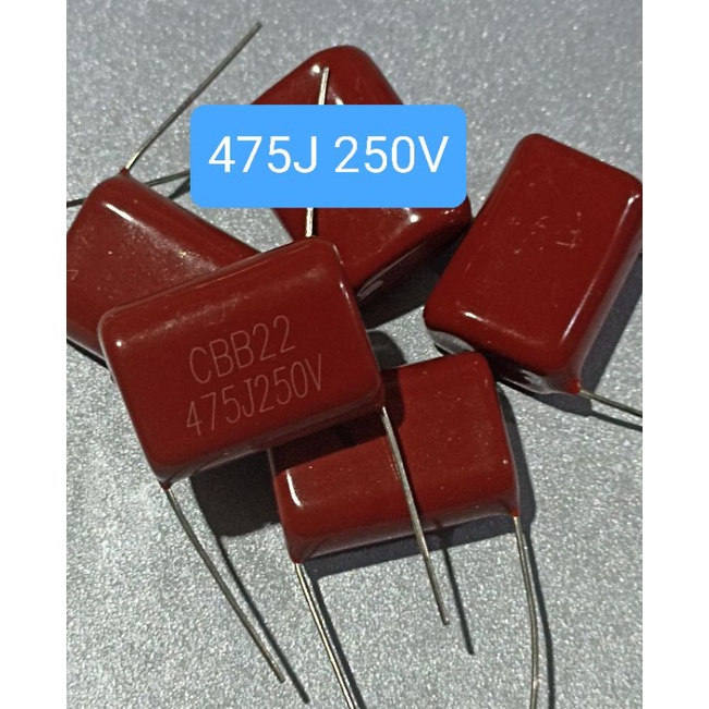 KAPASITOR MILAR 475J 250V CBB22 CAPASITOR MYLAR 475 J 250 VOLT