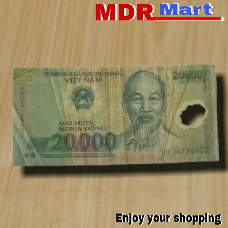 UANG ASING POLYMER 100% ASLI 20000 Dong Negara Vietnam