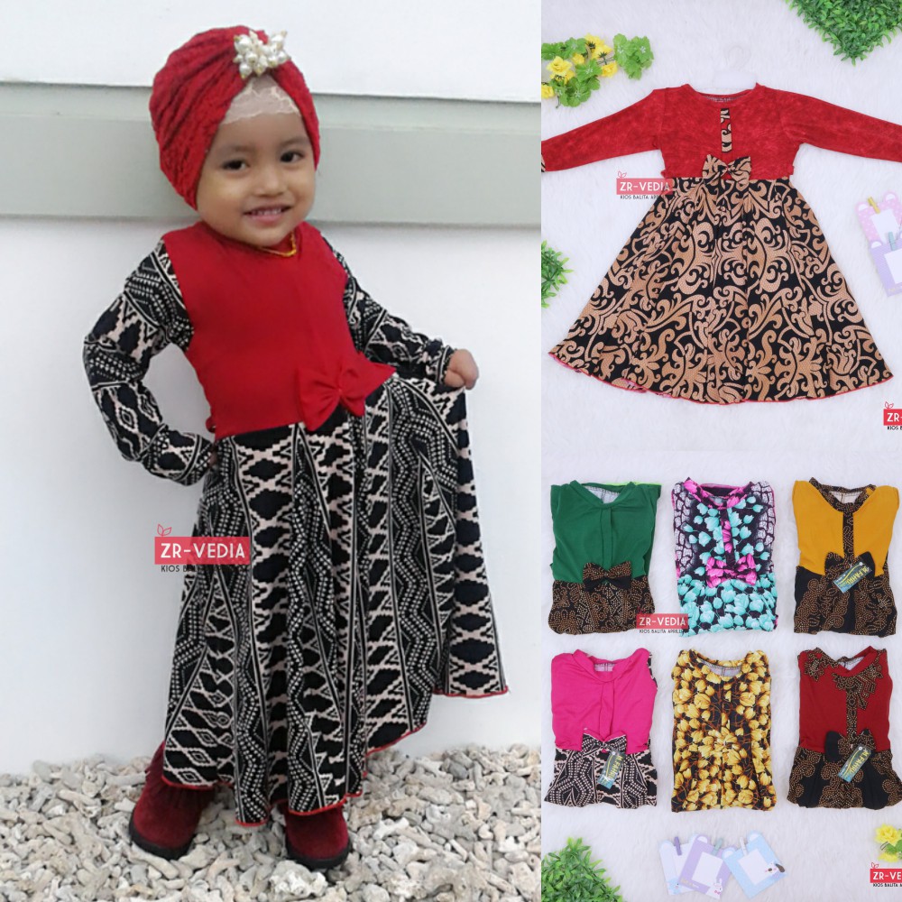 Gamis Pita Uk 3 Tahun / Gamis Anak Baju Dress Muslim Ngaji 