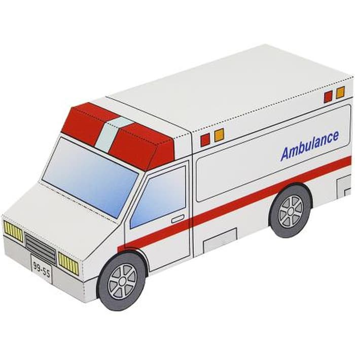 DIY Papercraft Craftown Mobil Ambulance