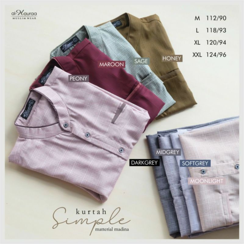 Koko Kurtah Simple Katun Madina AL-HAURAA