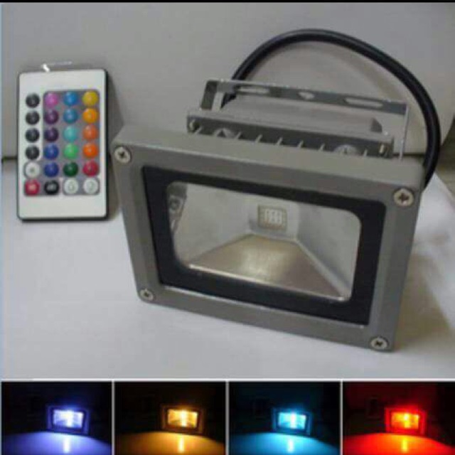 Lampu sorot led 10w RGB ( warna warni )