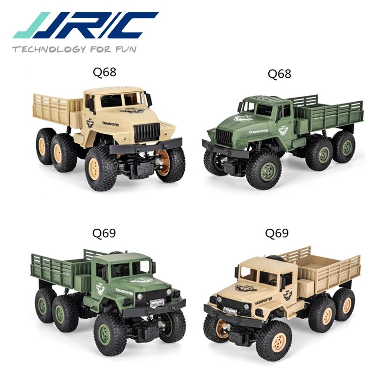 RC Military Truck JJRC Q-68 Q68 Q69 Q-69 Truk 1/18 Off Road 6WD
