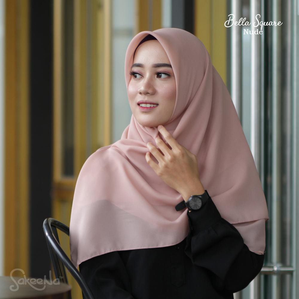 Cod Jilbab Bella Square Nude