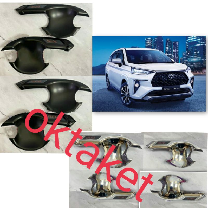 cover outer Veloz 2021 2022 gr sport sporty hitam chrome