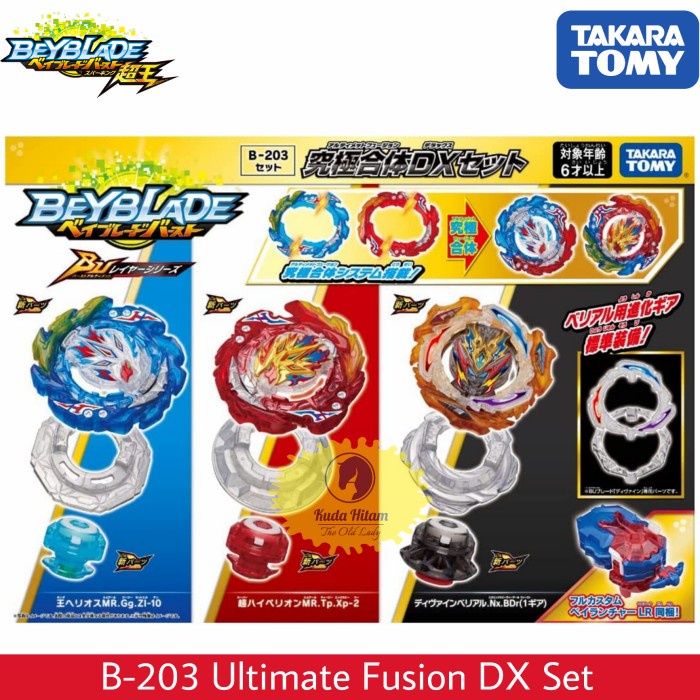 Takara Tomy Beyblade BU Burst Ultimate B-203 Ultimate Fusion DX Set