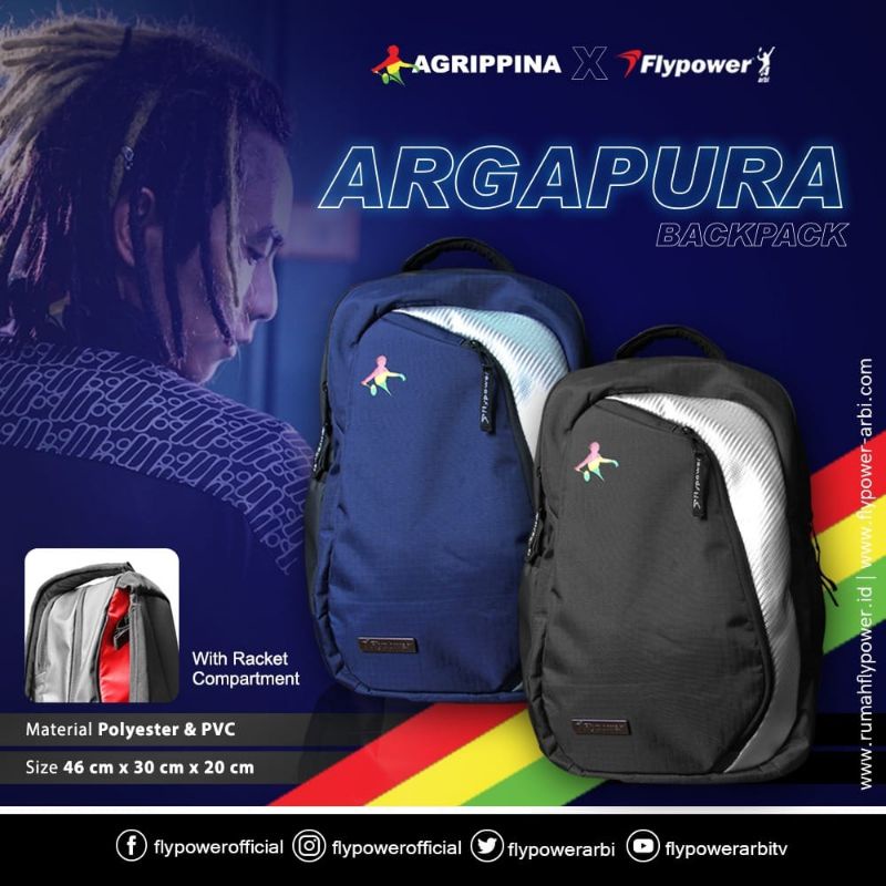 tas Flypower Argapura / tas badminton