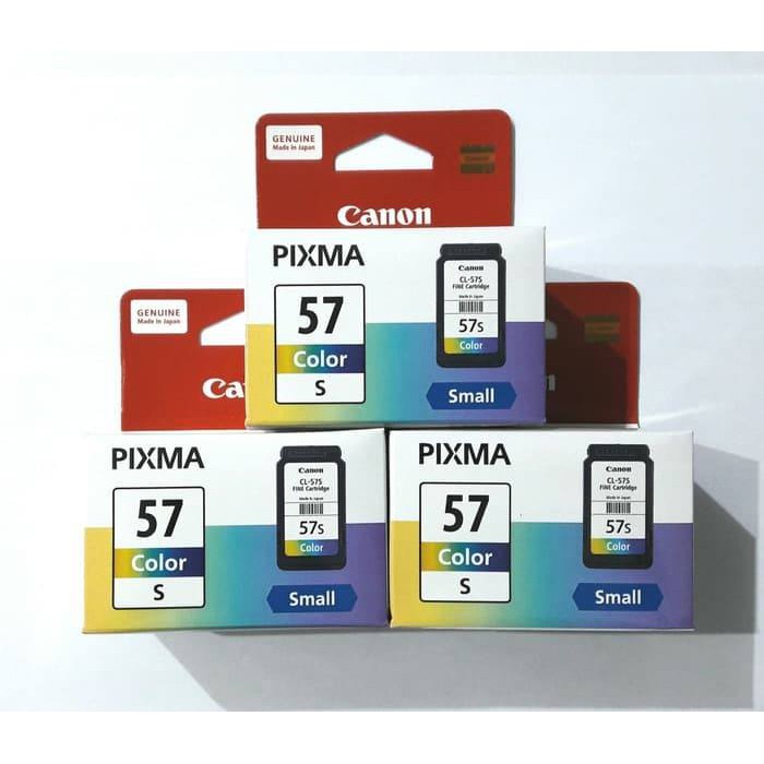 Canon Original Ink Cartridge CL57s CL57 CL 57 s Small E410 E470 Catridge Tinta Warna Color