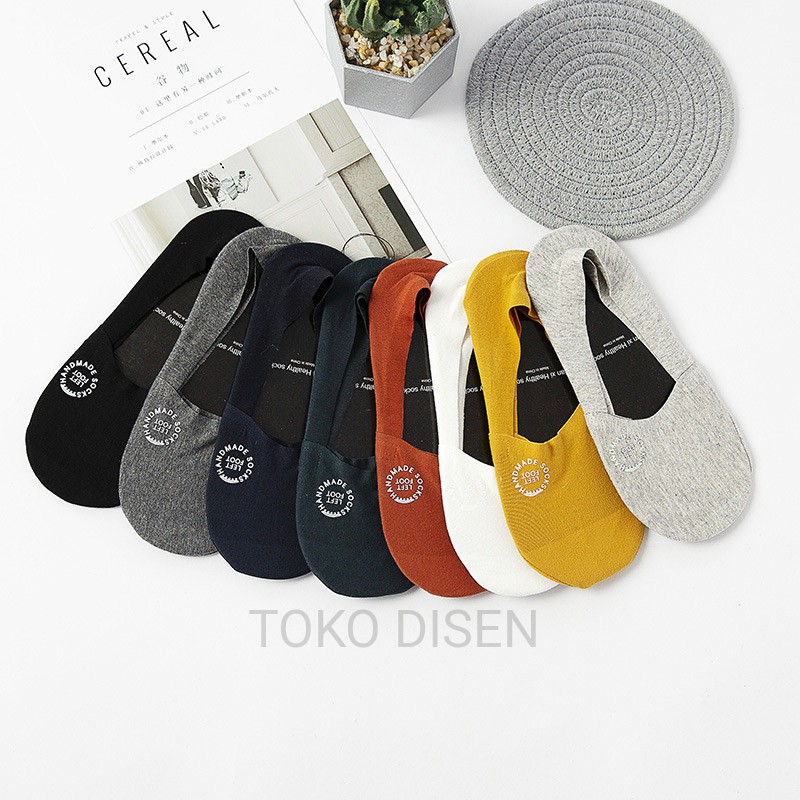 Kaos kaki hidden socks Invisible | Health Socks Bahan Cotton &amp; Nylon