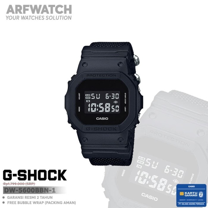 Casio G-shock DW-5600BBN-1 / DW-5600BBN-1DR Original