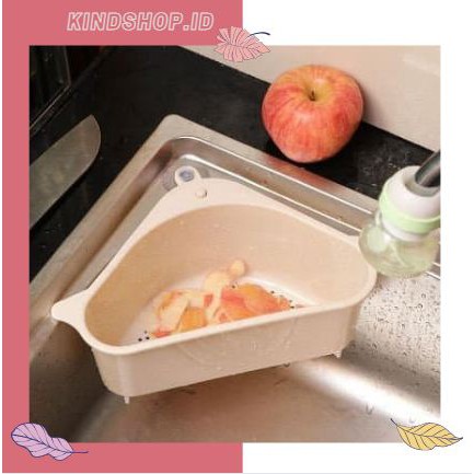 KINDSTORE❤ | Rak Sudut Wastafel Dapur Bentuk Segitiga Termurah - YY014 Saringan wastafel drain