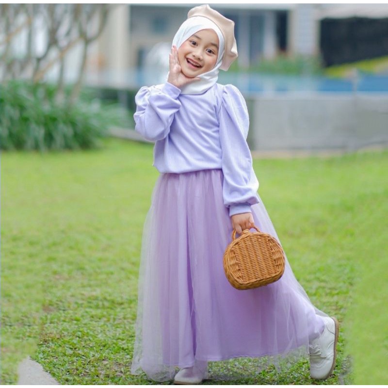 Ariana - Rok Tutu Anak Prempuan tanggung Rok Tile Premium