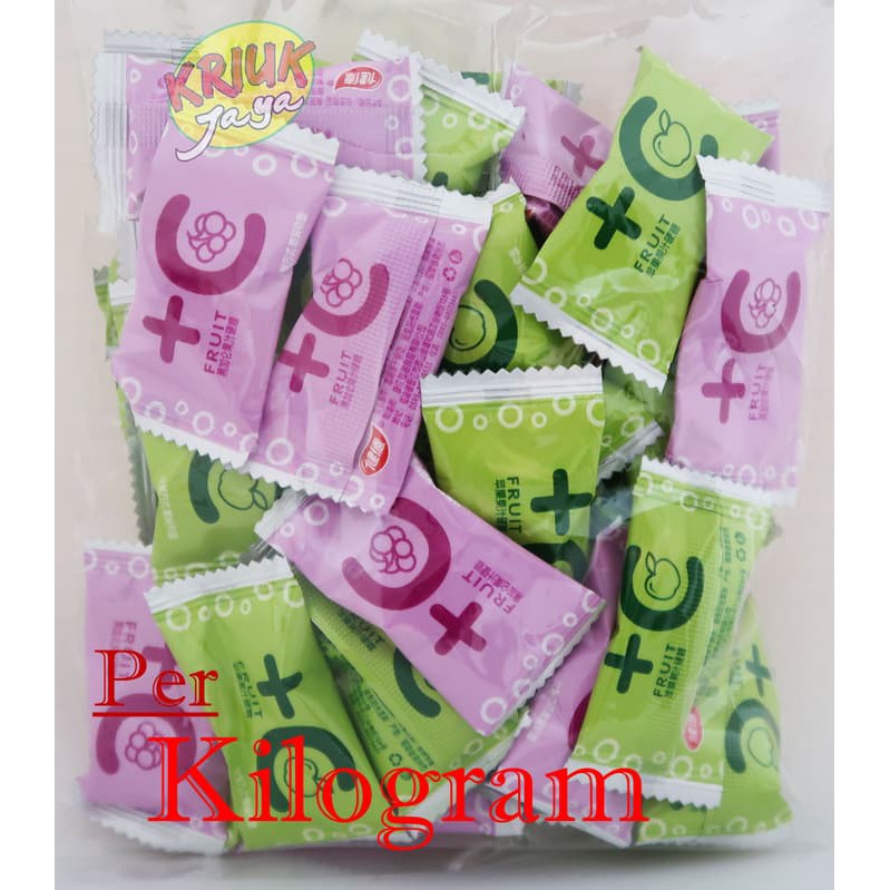 

Permen Buah +C Rasa Anggur Dan Apel ( KILOAN / CURAH )