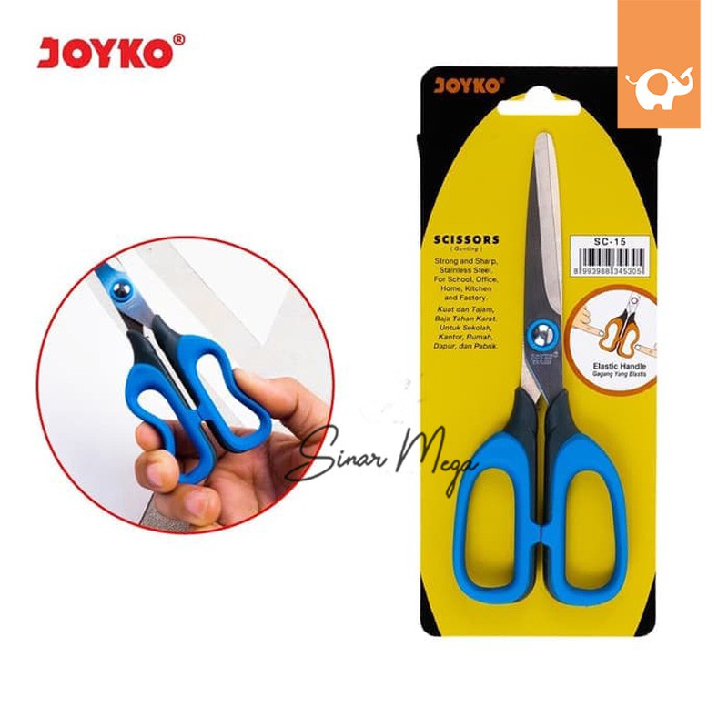 

Joyko Gunting Scissors SC-15 Dengan Pegangan Elastis Nyaman Murah Berkualitas