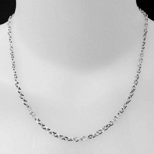 KALUNG RANTAI NORI PERAK / SILVER 925 LAPIS EMAS PUTIH ASLI ORIGINAL