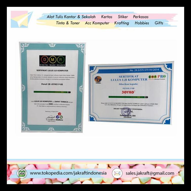 

Pensil Tulis Komputer Ujian Negara Test Scoring Joyko 2B P-88 Super Stok Terbatas