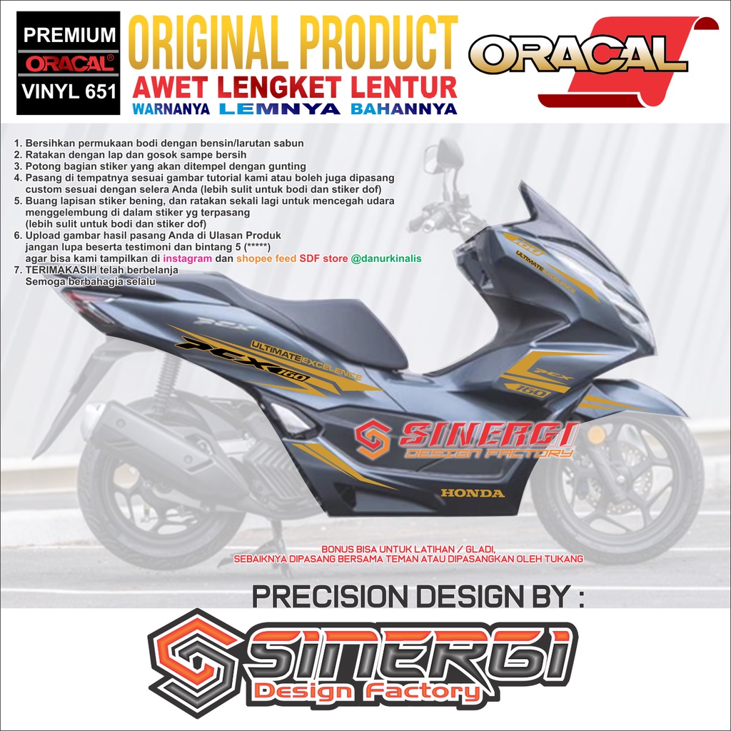 striping PCX160 KODE4 GOLD