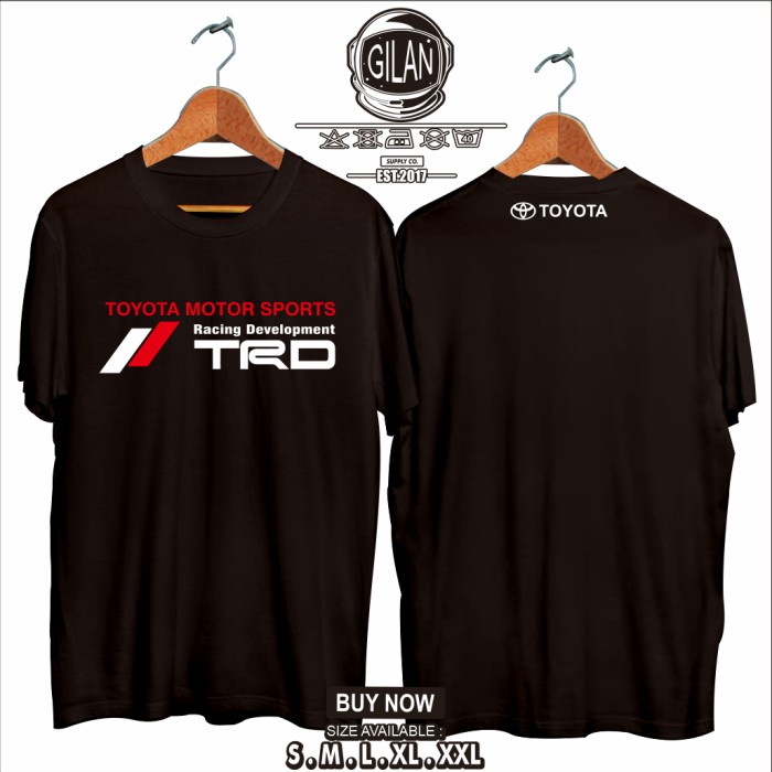 Kaos Baju TRD Toyota Racing Development Mobil Otomotif - Gilan Cloth