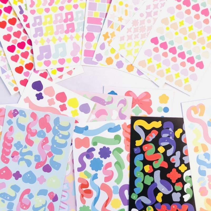 Confetti Ribbon Deco Sticker