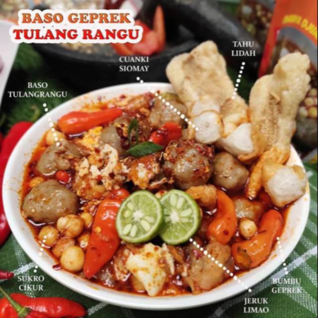 

Baso Aci Geprek tulang rangu