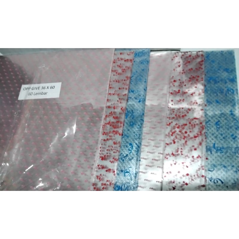 Kantong plastik OPP motif uk.36cm×60cm