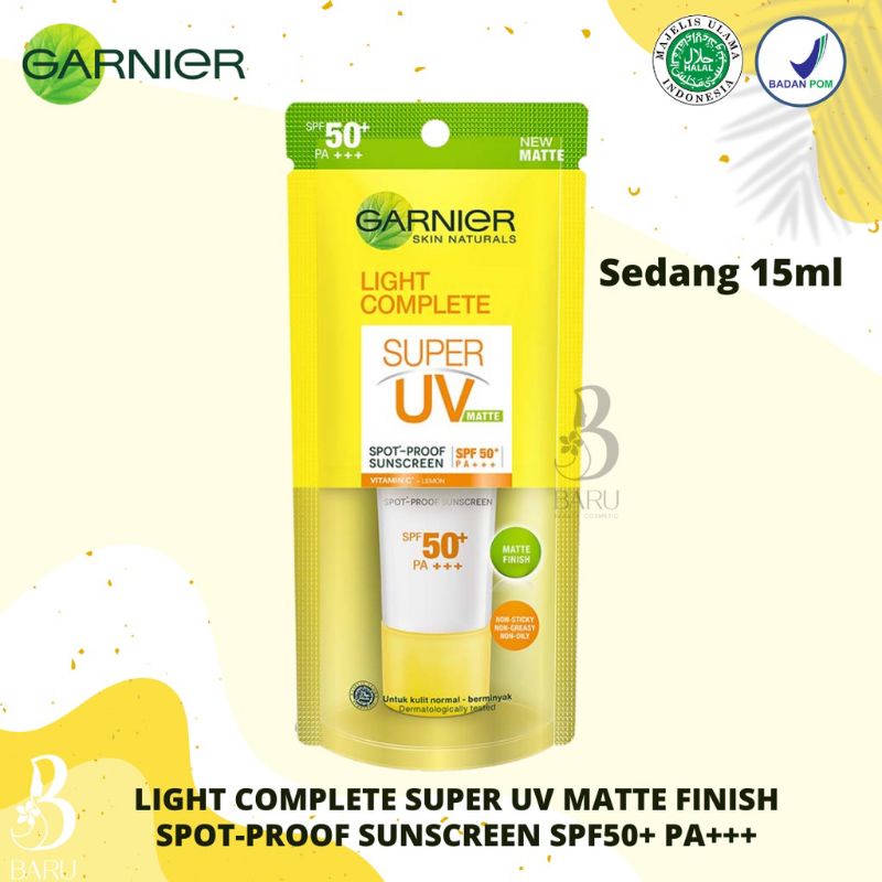 GARNIER Light Complete SUPER UV Sunscreen SPF 50 PA+++ MATTE NATURAL