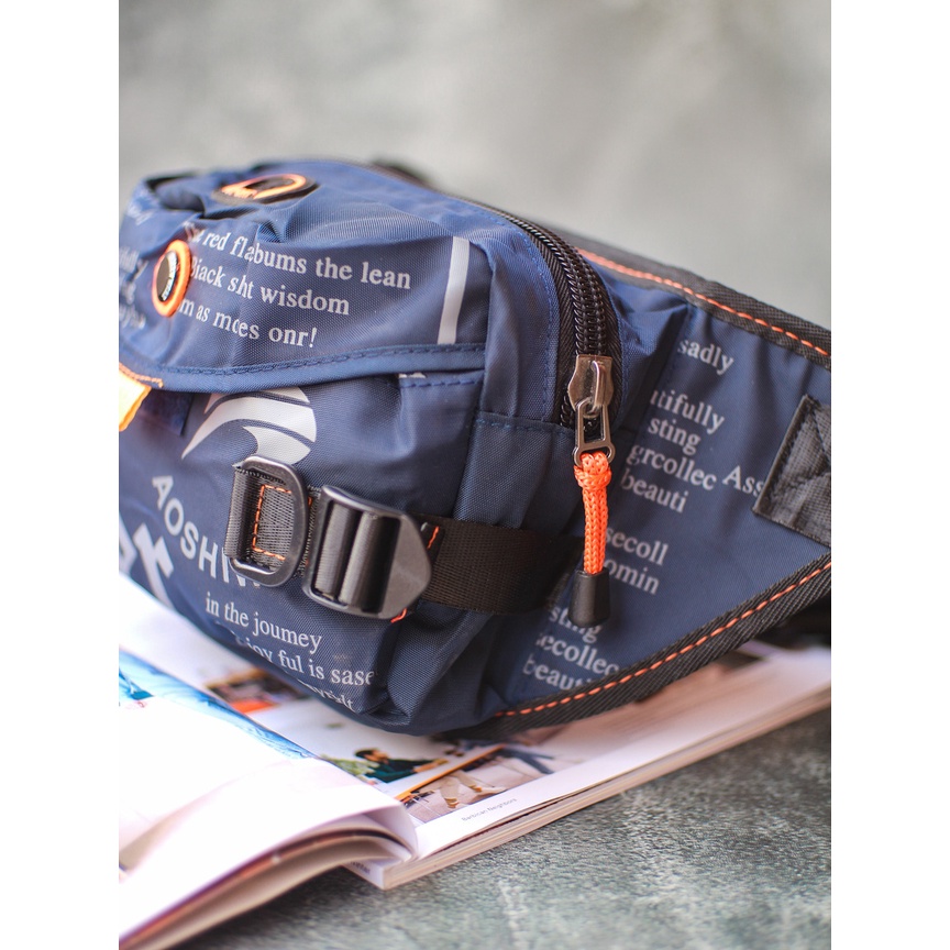 TAS SELEMPANG PRIA / WAIST BAG PRIA / TAS SEPEDA - SAM-02