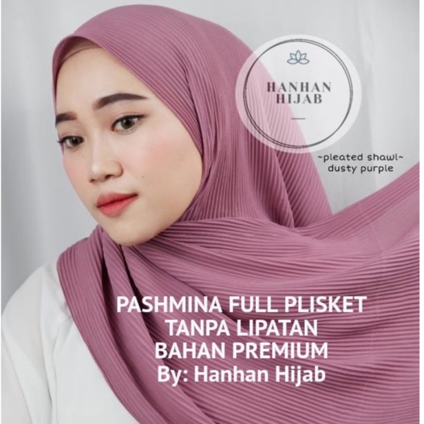 PASHMINA FULL PLISKET (TANPA LIPATAN)