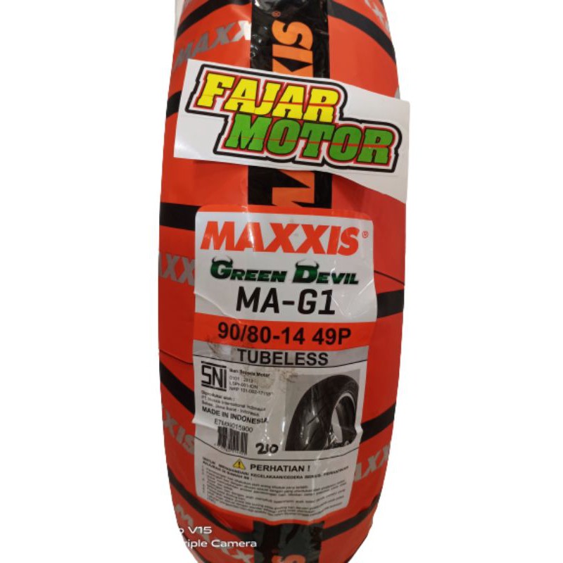 BAN LUAR MAXXIS GREEN DEVIL DIAMOND EXTRAMAXX 90/80 RING 14 MATIC TUBELESS