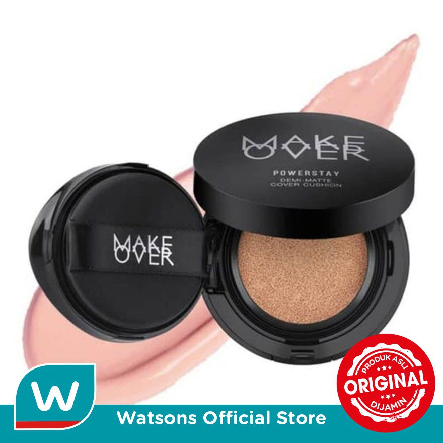 Make Over Powerstay Demi-Matte Cover Cushion C21 Pink Ivory 15g