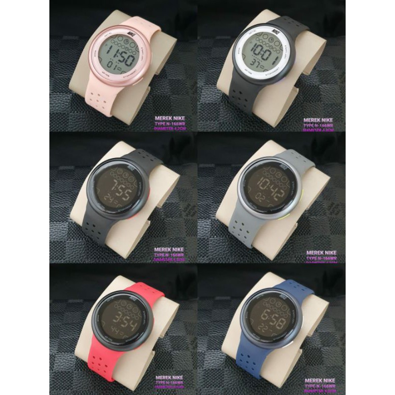 Jam Tangan Pria Wanita Nike N 166WR Sport Strap Rubber