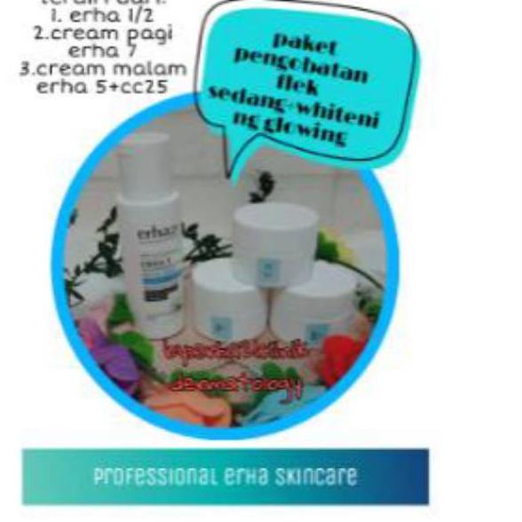 [KODE PRODUK CIRAA5292] Paket cream erha mengobati flek tebal sulit hilang dosting/erha 1 erha 7 erh