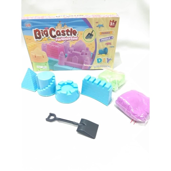 SH1090 - Mainan Cetakan Pasir Kinetic Big Castle Fun Space SH 1090