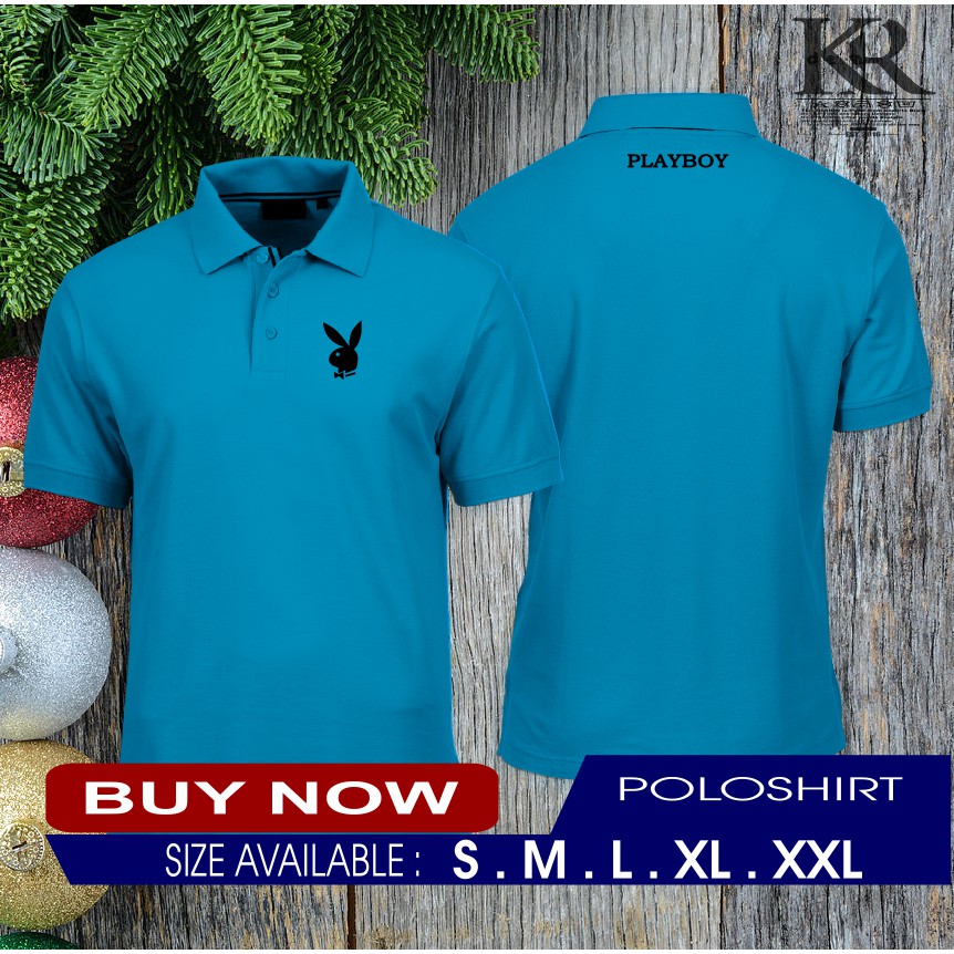 POLOSHIRT/KAOS KERAH LOGO PLAYBOY KAOS DISTRO TERBARU -KHARMEN