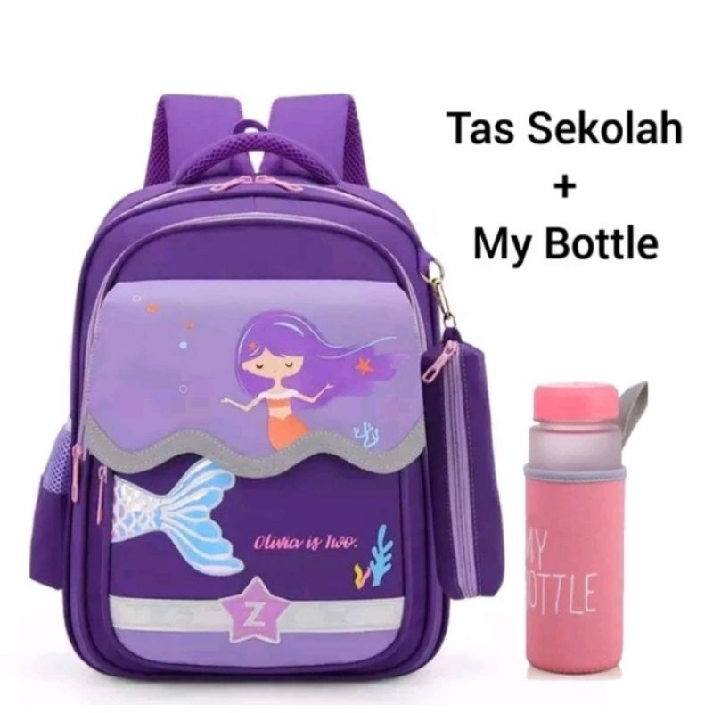 Tas Backpack Anak Tas Sekolah Anak Tas Punggung Set Pouch dan My Bottle