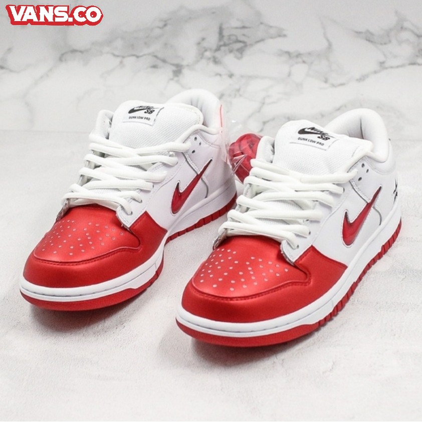 nike sb red and white