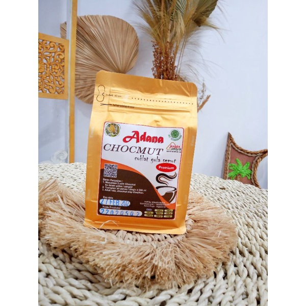 

Chocmut Premium 250gr Coklat Gula semut(Aren+Kelapa)