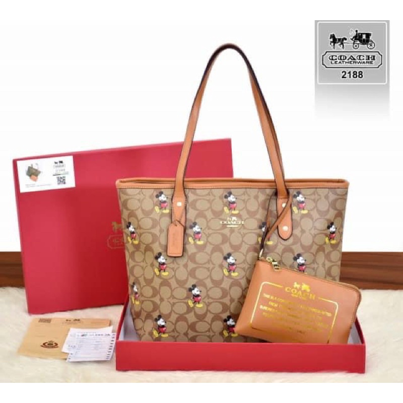 SPECIAL PROMO COACH Mickey's TOTE Bag Series