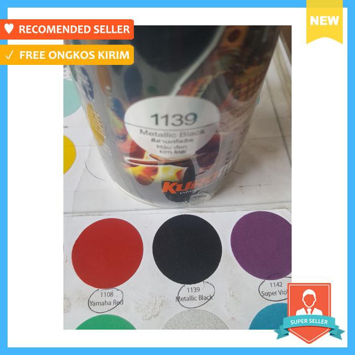 Cat samurai paint 1139 metalik black hitam pilok pylok cat semprot