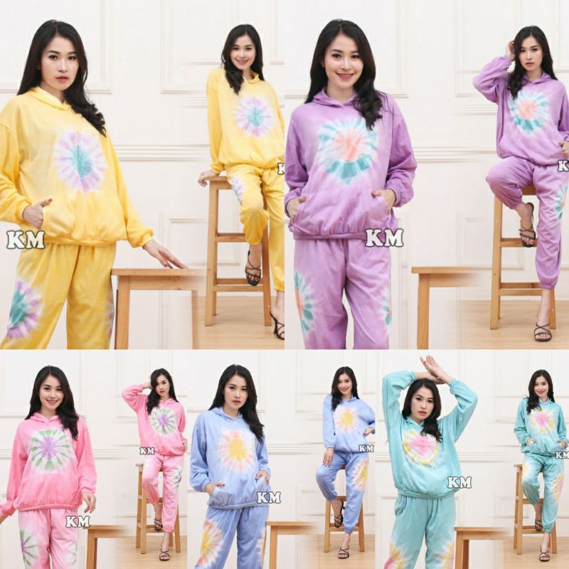 ONE SET HOODIE TIEDYE