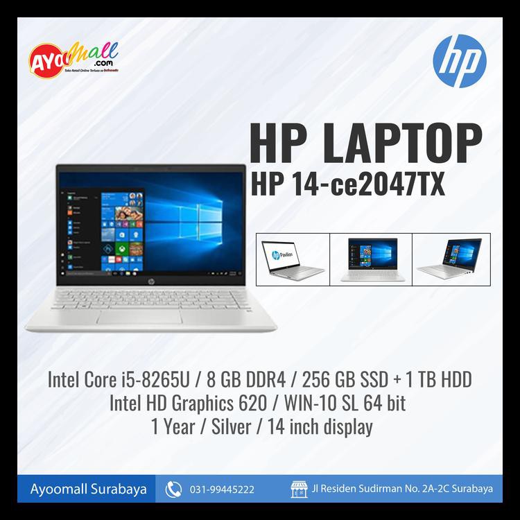 Discont Hp Pavilion 14-Ce2047Tx Core I5 - Silver Promo Barang Murah