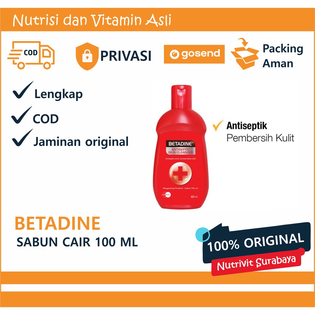 Betadine Sabun Cair Antiseptik 100 ML