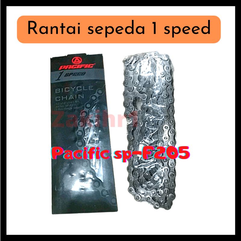 PACIFIC SP-F205 Rantai Sepeda 1 speed BMX FIXI Aksesoris Sepedah Suku Cadang Bike